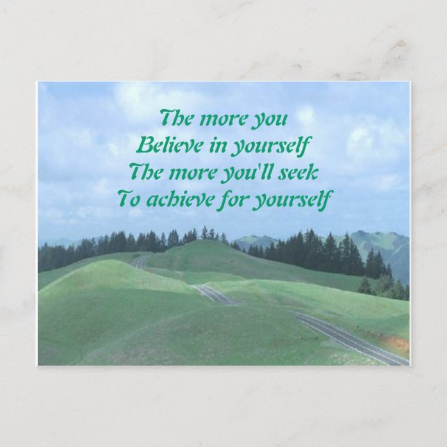 believe in yourself postcard (Front)
