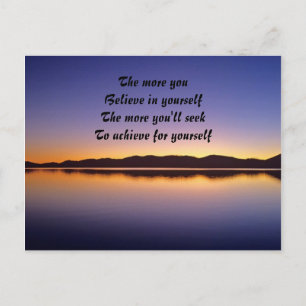 believe in yourself postcards