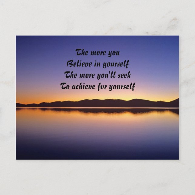 believe in yourself postcards (Front)