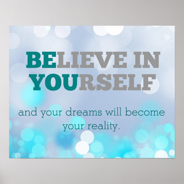 Believe in Yourself Poster (Front)