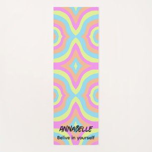 Believe in yourself Retro Stylish Yoga Mat