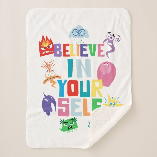 Believe In Yourself Sherpa Blanket (Front)