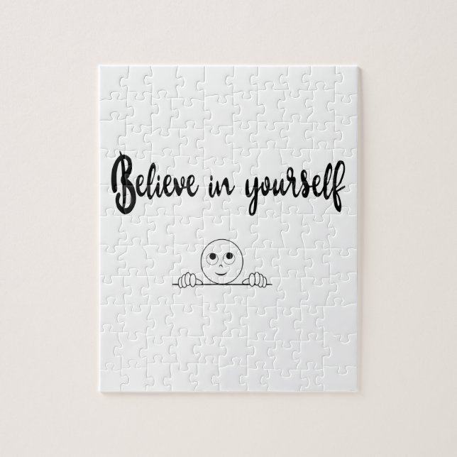 Believe In Yourself Text And Image Jigsaw Puzzle (Vertical)