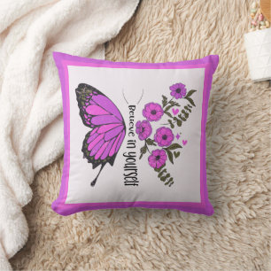 Believe in yourself throw pillow