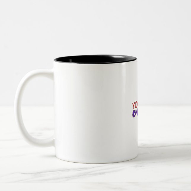 Believe in Yourself Two-Tone Coffee Mug (Left)