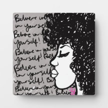Believe In Yourself with Easel Plaque