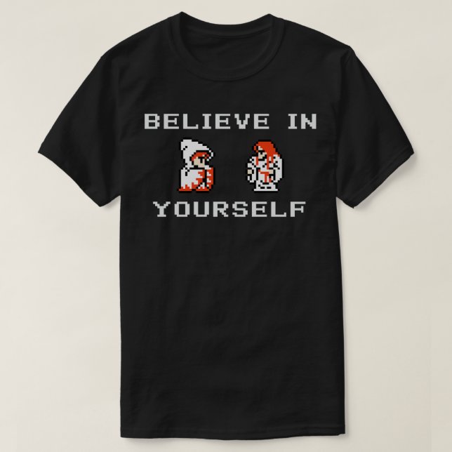 Believe In YoursOriginal White Mage White Wizard V T-Shirt (Design Front)