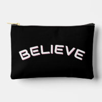 ‘Believe’ inspirational Quote Custom Name Black