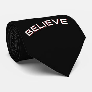 ‘Believe’ Inspirational Quote  Tie