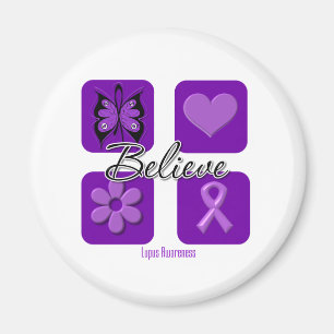 Believe Inspirations Lupus Awareness Magnet