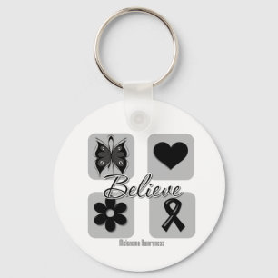 Believe Inspirations Melanoma Keychain