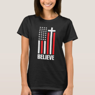 Believe Jesus Christ Bible Faith Religion Confirma T-Shirt