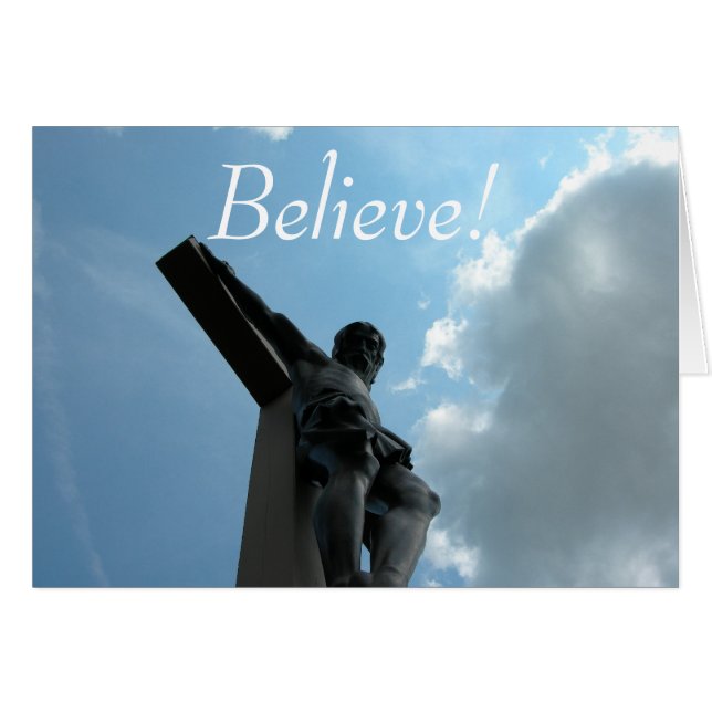 Believe! Jesus on the cross (Front Horizontal)