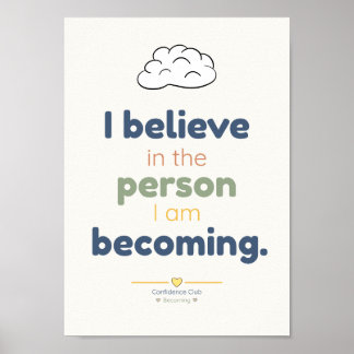 Believe | Kids Affirmation Poster