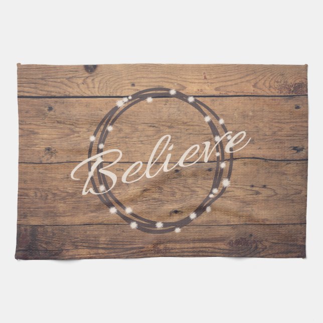 Believe Kitchen Towel (Horizontal)
