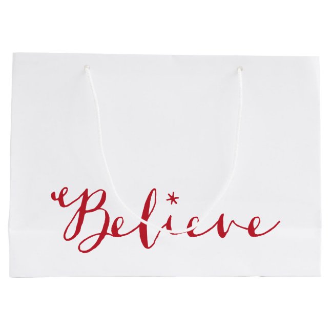 Believe Large Gift Bag (Back)