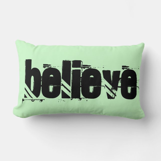BELIEVE LUMBAR PILLOW (Front)