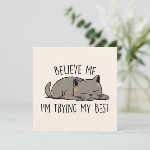 Believe Me, I’m Trying My Best – Sleeping Cat
