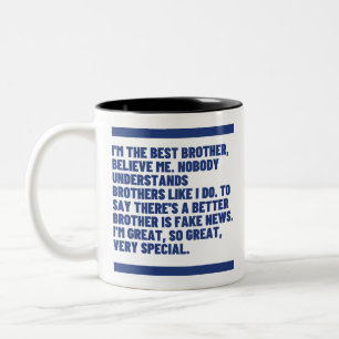 Believe Me Series -Best Brother Two-Tone Coffee Mug