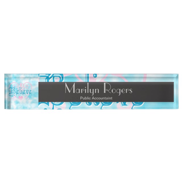 Believe Nameplate (Front)