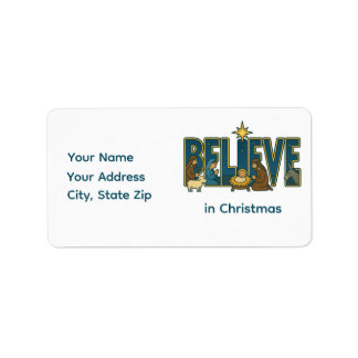 Believe nativity label