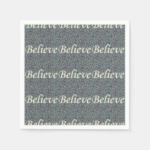 Believe Over Panes Napkin