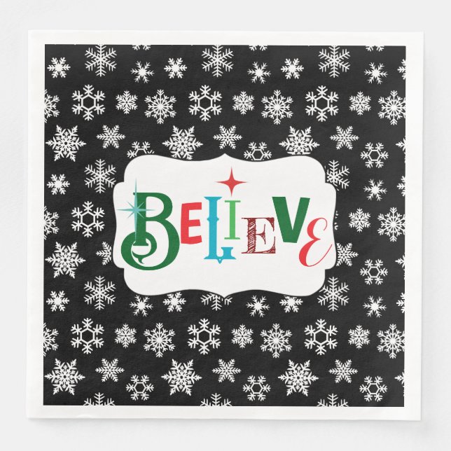 Believe Paper Napkin (Front)