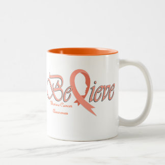 Believe "Peach Mug" Two-Tone Coffee Mug