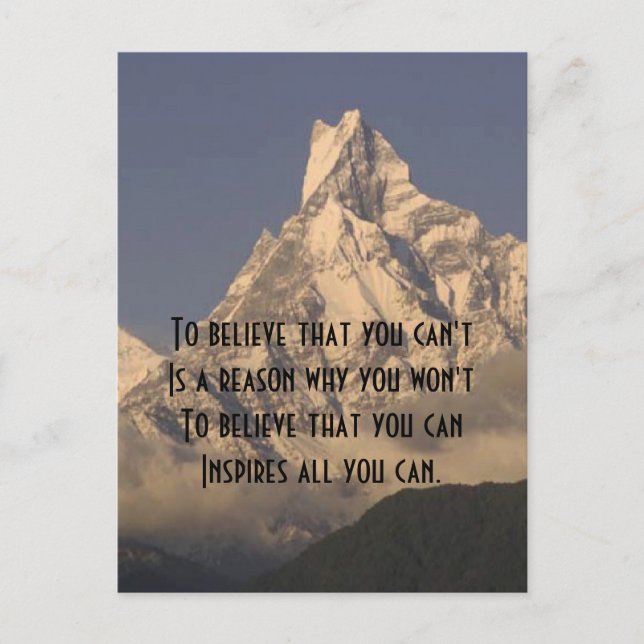 Believe Postcard (Front)