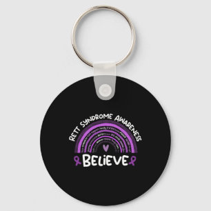 Believe Rett Syndrome Awareness Month Rett Syndrom Keychain