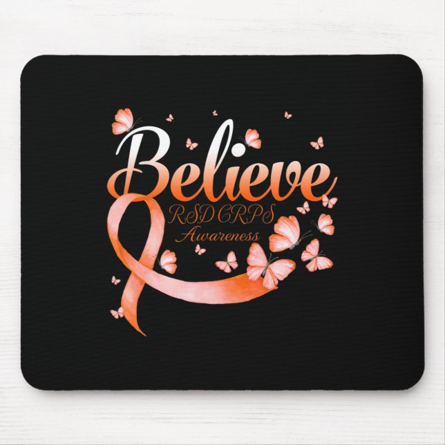 Believe RSD CRPS Awareness Butterfly  Mouse Pad (Front)