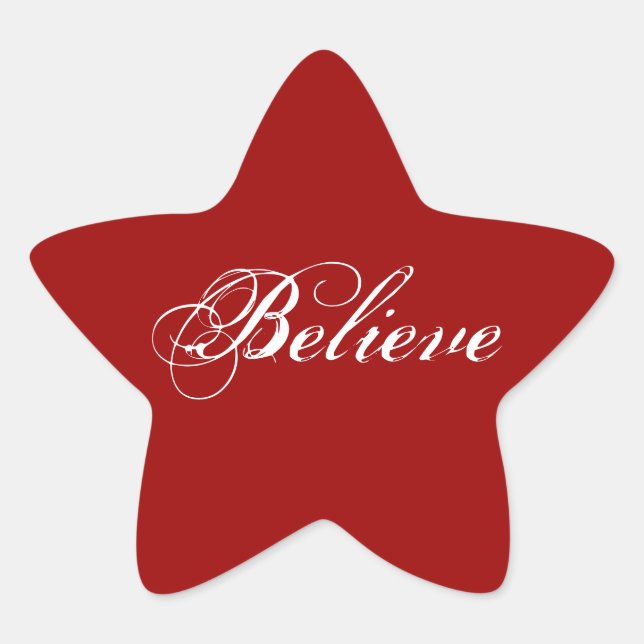 Believe Star Sticker (Front)