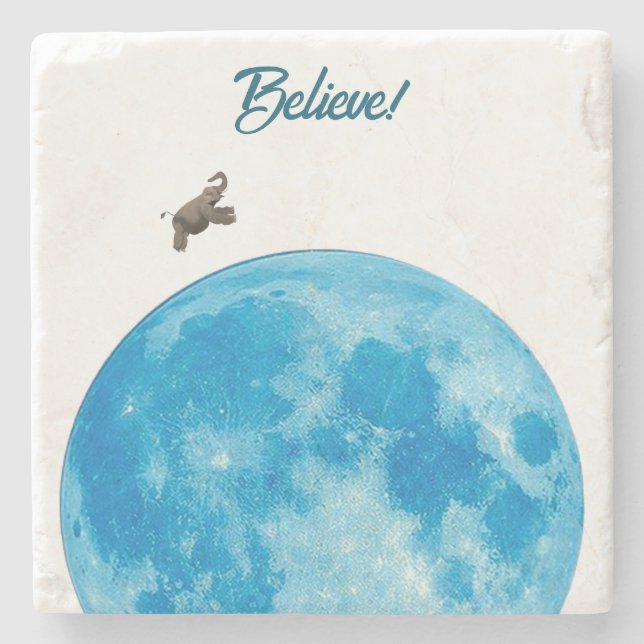 Believe Stone Coaster (Front)