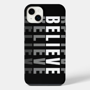 BELIEVE Text Effect Design iPhone 14 Plus Case