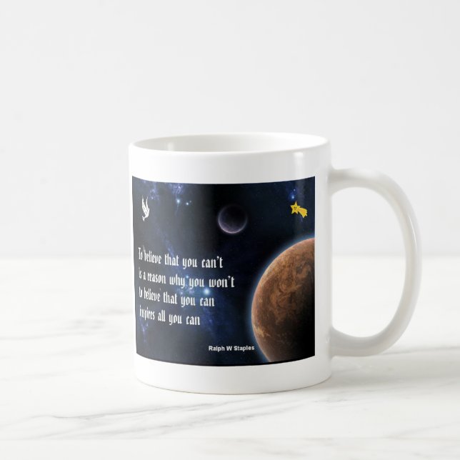 Believe that you can coffee mug (Right)