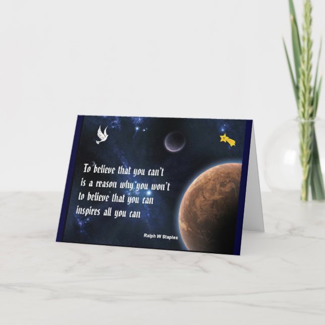 Believe that you can greeting cards (Front)