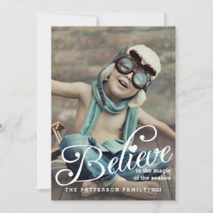 BELIEVE   The Magic of Christmas Photo Card