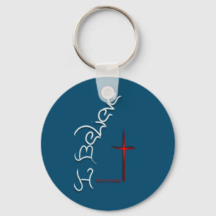Believe The Word Of God Keychain