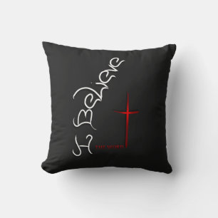 Believe The Word Of God Throw Pillow