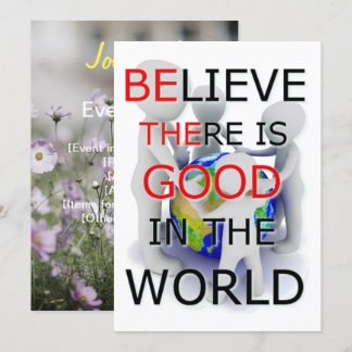 Believe there is good in the World card