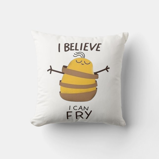 Believe  throw pillow (Front)