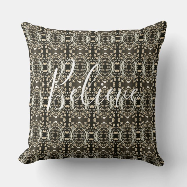 Believe Throw Pillow (Front)