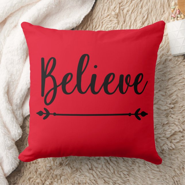 Believe Throw Pillow (Blanket)