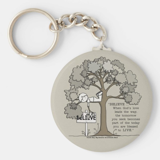 BELIEVE to LIVE Keychain (Front)