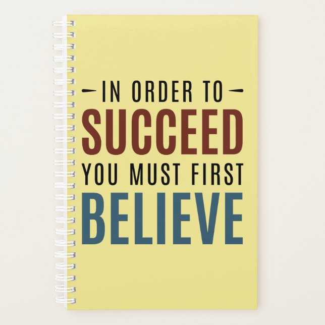Believe to Succeed Planner (Front)