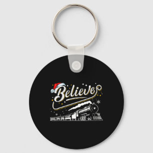 Believe Train Christmas North Pole Polar Express F Keychain