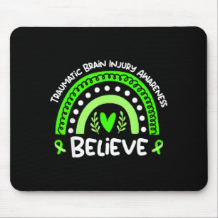 Believe traumatic brain injury awareness month mouse pad