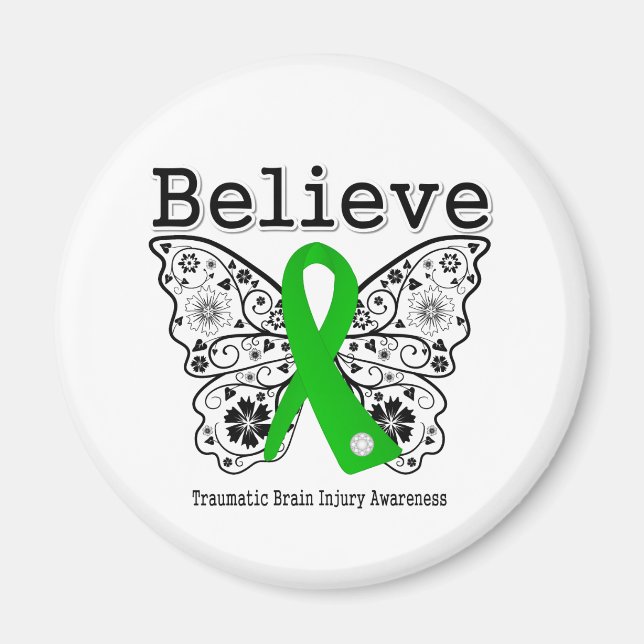 Believe Traumatic Brain Injury Magnet (Front)