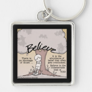 Believe Tree Keychain