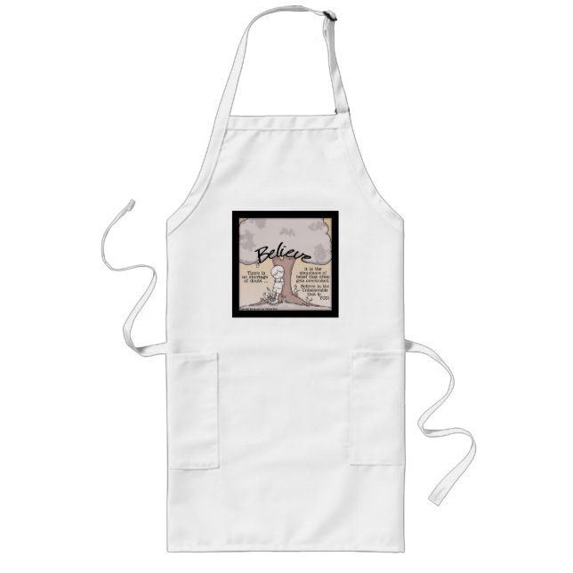 Believe Tree Long Apron (Front)
